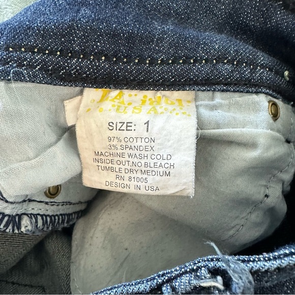 LA Idol Y2K Women’s Juniors Embellished Bootcut Jeans Size 1 - Picture 7 of 11